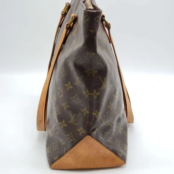 100% Authentic Louis Vuitton Cabas Mezzo Brown Monogram Tote Bag - Picture 4 of 15